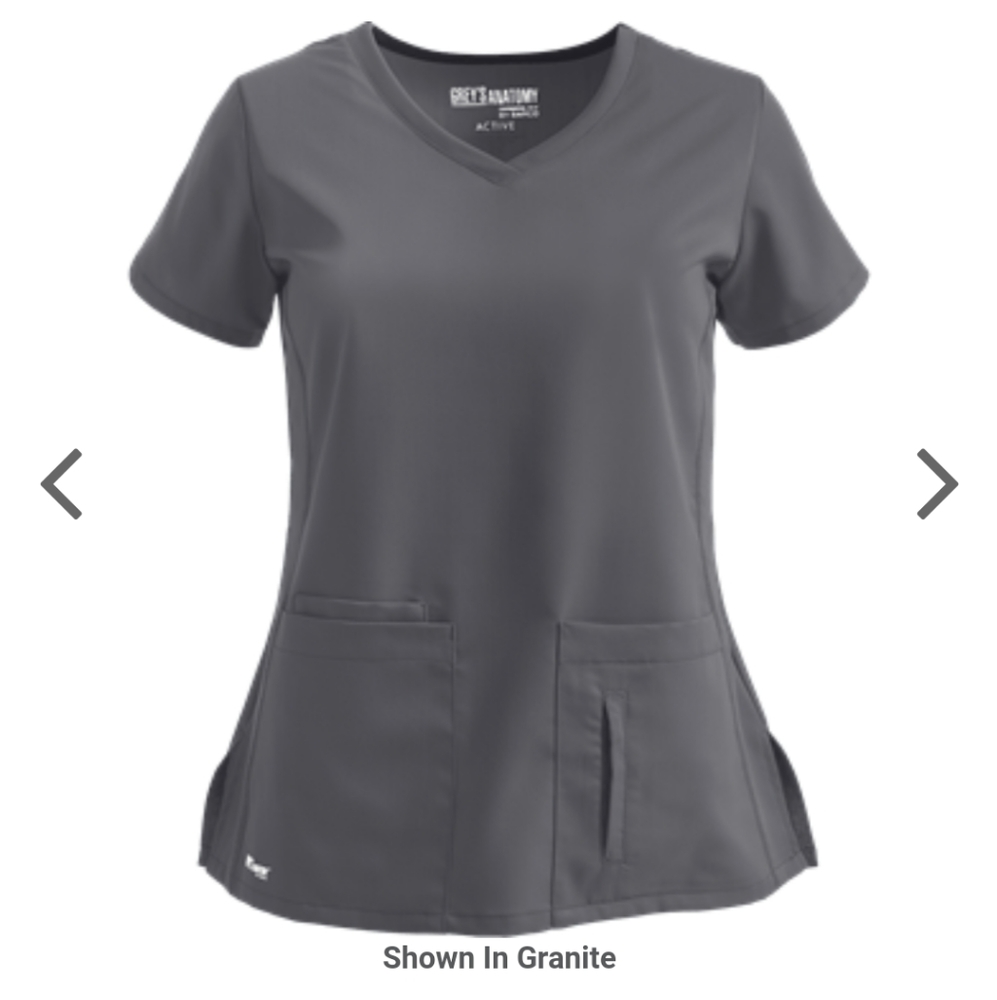 😷🧑‍⚕️Grey Grey's Anatomy Scrub Top